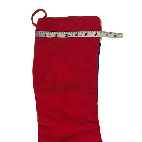 Big Arrow Co Needlepoint Christmas Stocking SNOWMAN 19" Santa Sleigh Reindeer - Picture 10 of 12